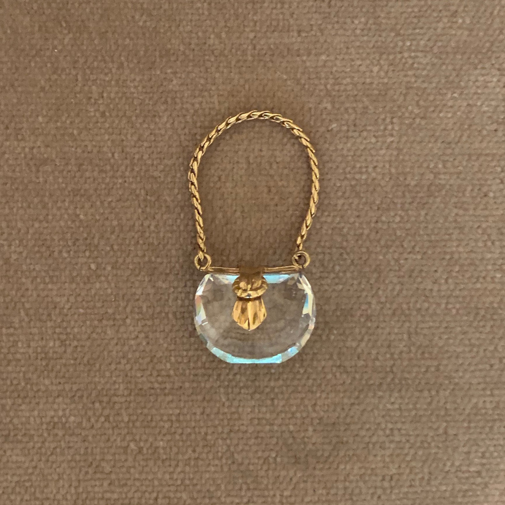 Swarovski-Retired-Clear Cut Crystal Purse Collecti